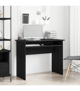 vidaXL Desk Black Oak 90x50x74 cm Engineered Wood
