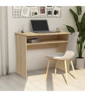 vidaXL Desk Sonoma Oak 90x50x74 cm Engineered Wood