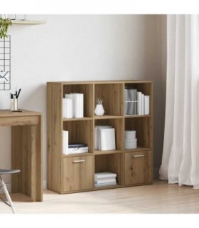vidaXL Book Cabinet Artisan Oak 98x29x97.5 cm Engineered Wood