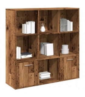 vidaXL Book Cabinet Old Wood 98x29x97.5 cm Engineered Wood