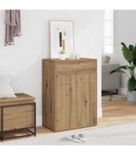 vidaXL Shoe Cabinet Artisan Oak 60x35x84 cm Engineered Wood