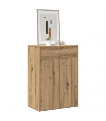 vidaXL Shoe Cabinet Artisan Oak 60x35x84 cm Engineered Wood
