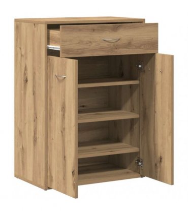 vidaXL Shoe Cabinet Artisan Oak 60x35x84 cm Engineered Wood