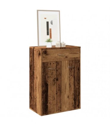 vidaXL Shoe Cabinet Old Wood 60x35x84 cm Engineered Wood