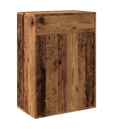 vidaXL Shoe Cabinet Old Wood 60x35x84 cm Engineered Wood
