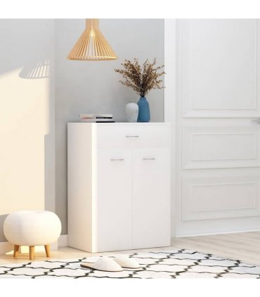 vidaXL Shoe Rack | White | Engineered wood | Medium | Storage | Shoe Rack