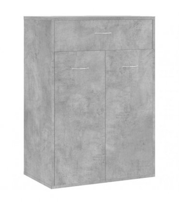 vidaXL Shoe Rack | Concrete grey | Engineered wood | Compact | Shoe Cabinet