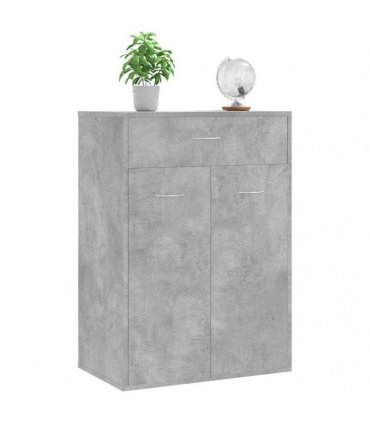 vidaXL Shoe Rack | Concrete grey | Engineered wood | Compact | Shoe Cabinet