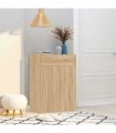 vidaXL Shoe Cabinet Sonoma Oak 60x35x84 cm Engineered Wood