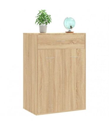 vidaXL Shoe Cabinet Sonoma Oak 60x35x84 cm Engineered Wood