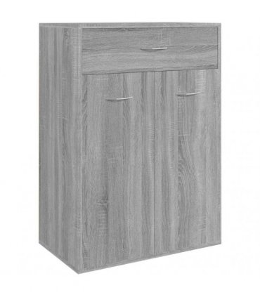 vidaXL Shoe Cabinet | Grey Sonoma | Engineered Wood | Medium | Shoe Cabinet