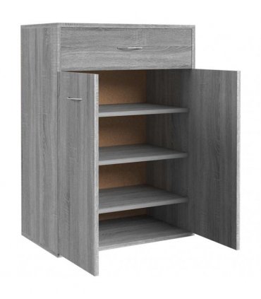 vidaXL Shoe Cabinet | Grey Sonoma | Engineered Wood | Medium | Shoe Cabinet