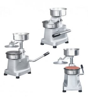 vidaXL Hamburger Press Machine with 500 Patty Papers Aluminium 10 cm — Size: 100 mm
