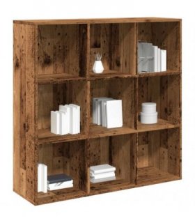 vidaXL Book Cabinet Old Wood 98x29x97.5 cm