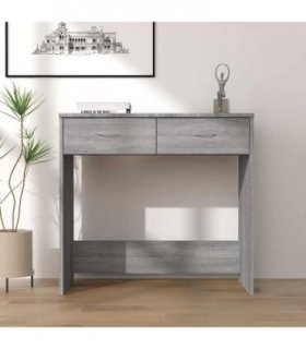 vidaXL Desk Grey Sonoma 80x40x75 cm Engineered Wood