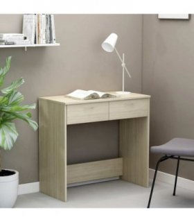 vidaXL Desk Sonoma Oak 80x40x75 cm Engineered Wood
