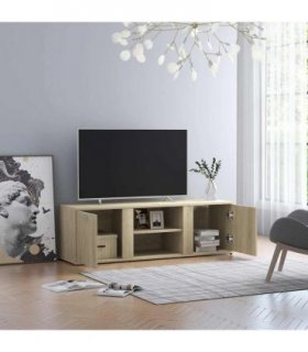 vidaXL TV Cabinet Sonoma Oak 120x34x37 cm Engineered Wood