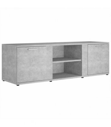 vidaXL TV Cabinet Concrete Grey 120x34x37 cm Engineered Wood