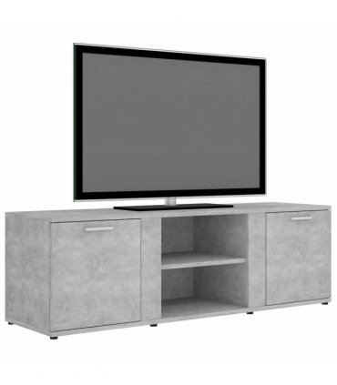 vidaXL TV Cabinet Concrete Grey 120x34x37 cm Engineered Wood