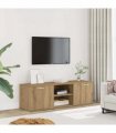 vidaXL TV Cabinet Artisan Oak 120x34x37 cm Engineered Wood