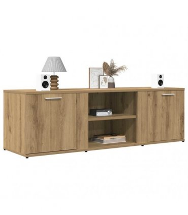 vidaXL TV Cabinet Artisan Oak 120x34x37 cm Engineered Wood