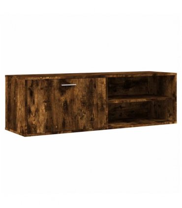 vidaXL TV Cabinet Smoked Oak 120x34x37 cm Engineered Wood — V0672023698