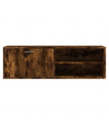 vidaXL TV Cabinet Smoked Oak 120x34x37 cm Engineered Wood — V0672023698