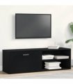 vidaXL TV Cabinet Black Oak 120x34x37 cm Engineered Wood — V0672023700
