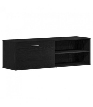 vidaXL TV Cabinet Black Oak 120x34x37 cm Engineered Wood — V0672023700