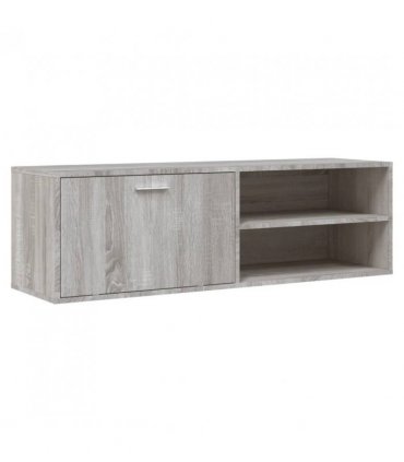 vidaXL TV Cabinet Grey Sonoma 120x34x37 cm Engineered Wood