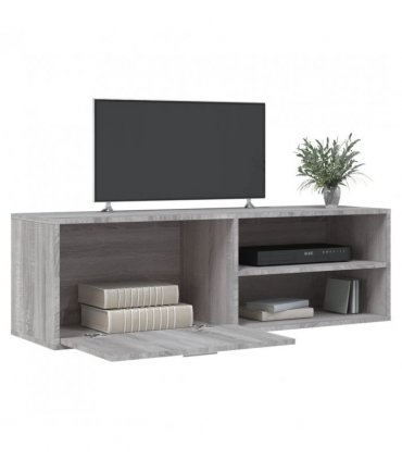 vidaXL TV Cabinet Grey Sonoma 120x34x37 cm Engineered Wood