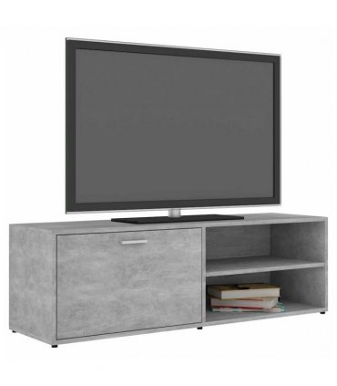 vidaXL TV Cabinet Concrete Grey 120x34x37 cm Engineered Wood — V0672023703