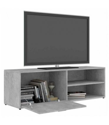 vidaXL TV Cabinet Concrete Grey 120x34x37 cm Engineered Wood — V0672023703