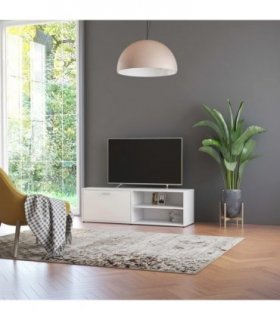 vidaXL TV Cabinet | White | Engineered Wood | 120x34x37 cm | TV Cabinet