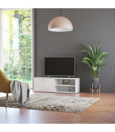 vidaXL TV Cabinet | White | Engineered Wood | 120x34x37 cm | TV Cabinet