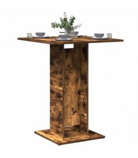 vidaXL Bistro Table Smoked Oak 60x60x75 cm Engineered Wood