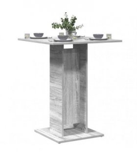 vidaXL Bistro Table Grey Sonoma 60x60x75 cm Engineered Wood