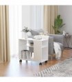 vidaXL Side Table White 70x35x55 cm Engineered Wood