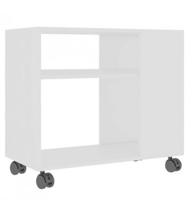 vidaXL Side Table White 70x35x55 cm Engineered Wood