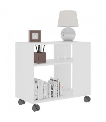 vidaXL Side Table White 70x35x55 cm Engineered Wood
