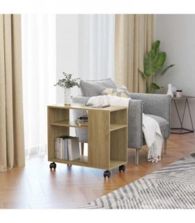 vidaXL Side Table Sonoma Oak 70x35x55 cm Engineered Wood