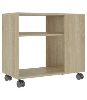 vidaXL Side Table Sonoma Oak 70x35x55 cm Engineered Wood