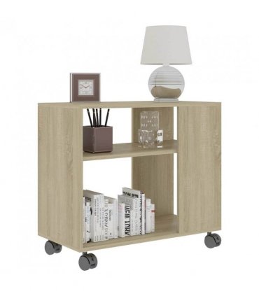 vidaXL Side Table Sonoma Oak 70x35x55 cm Engineered Wood