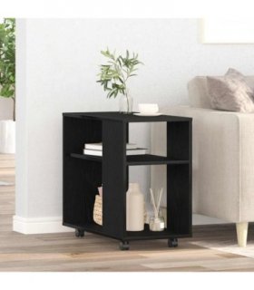 vidaXL Side Table Black Oak 70x35x60 cm Engineered Wood