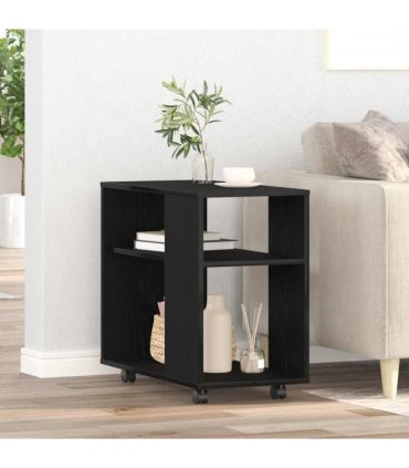 vidaXL Side Table Black Oak 70x35x60 cm Engineered Wood