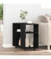 vidaXL Side Table Black Oak 70x35x60 cm Engineered Wood