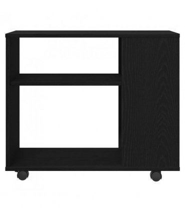 vidaXL Side Table Black Oak 70x35x60 cm Engineered Wood