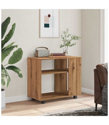 vidaXL Side Table Artisan Oak 70x35x55 cm Engineered Wood
