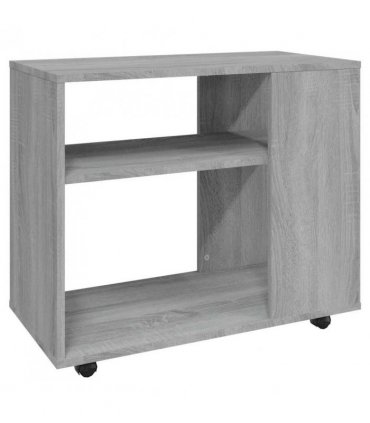 vidaXL Side Table Grey Sonoma 70x35x55 cm Engineered Wood
