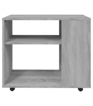 vidaXL Side Table Grey Sonoma 70x35x55 cm Engineered Wood